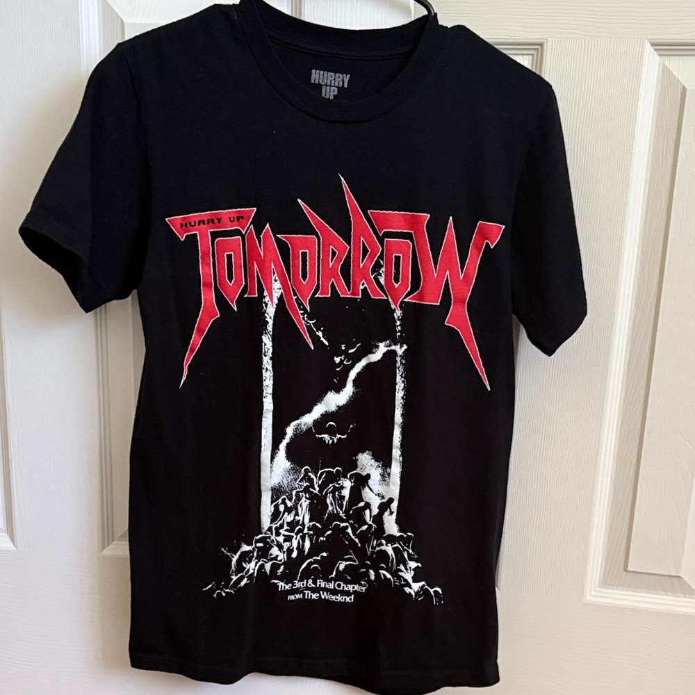 The Weeknd Hurry Up Tomorrow Black Graphic Tee